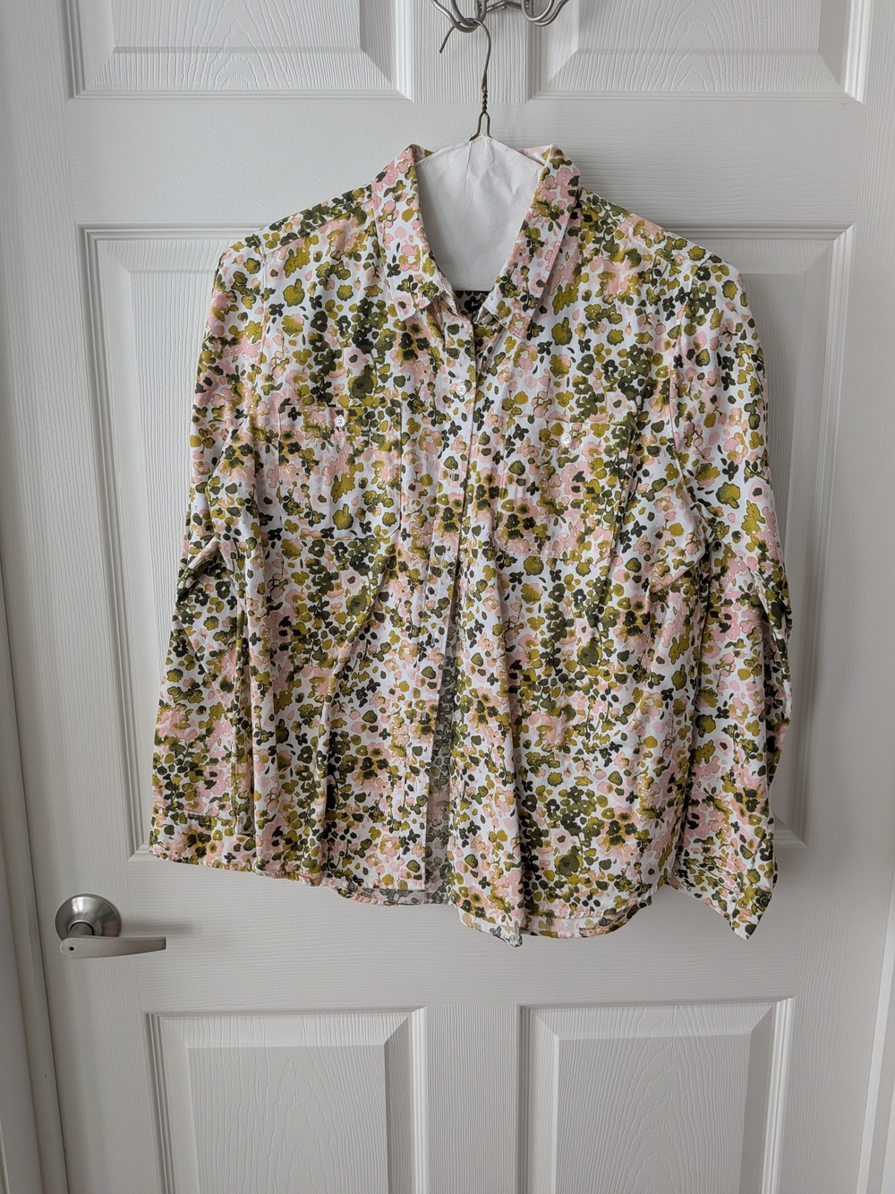 Cato Cotton Floral Button-Up Blouse
